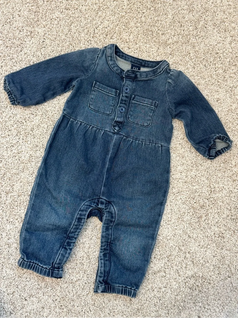 GAP Indigo Denim Baby Romper